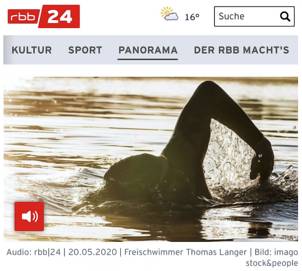 Sportlich schwimmen im Freiwasser